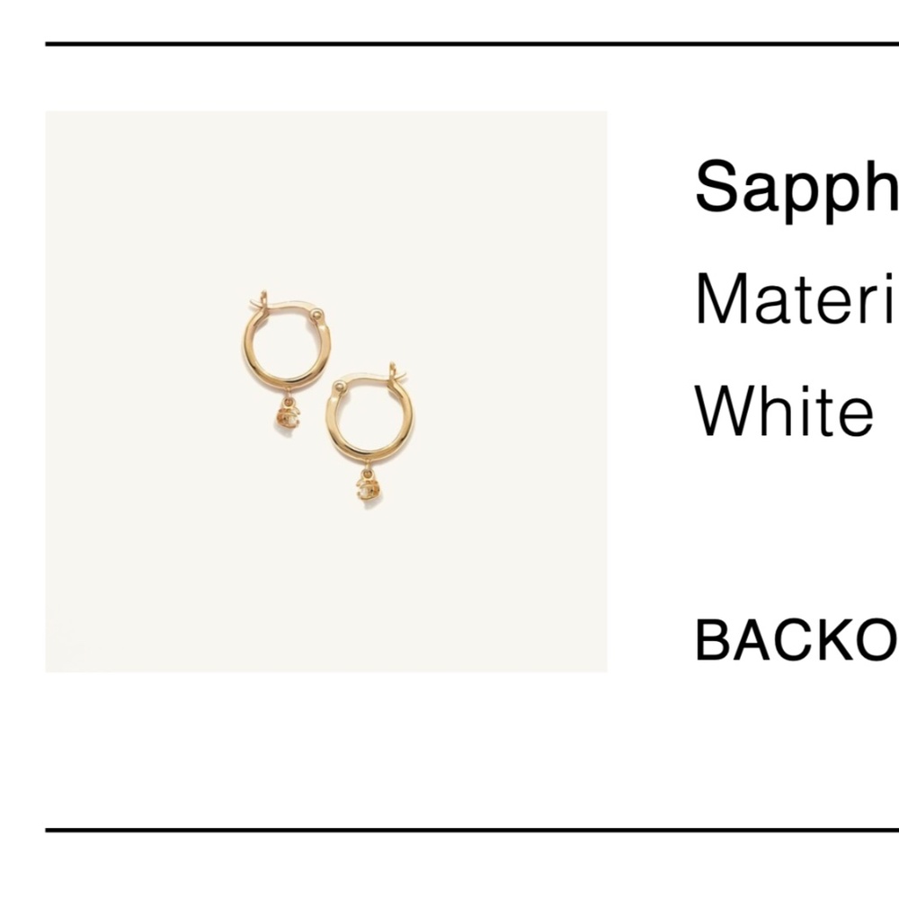 Mejuri Saphire Hoops